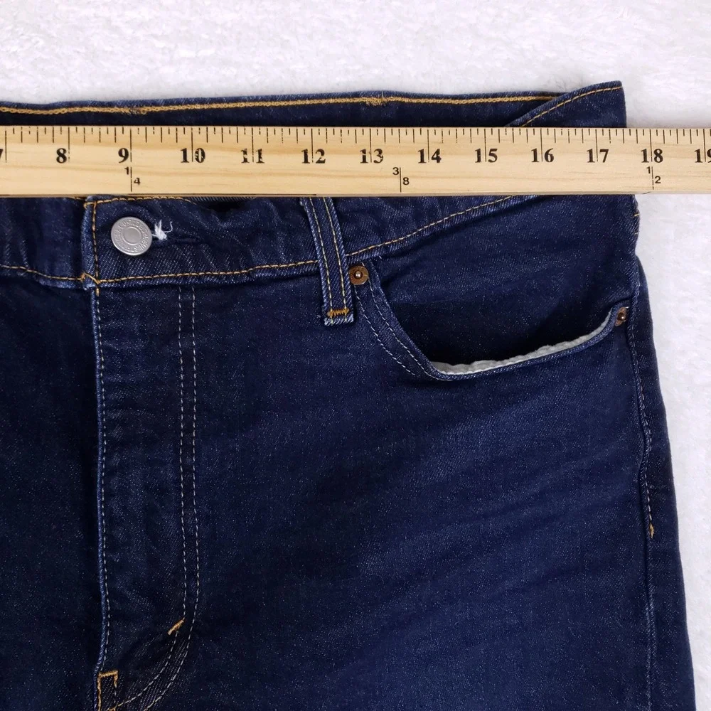 Levis 511 Slim Fit Jeans Mens 35x27 Dark Wash Blue‎ Stretch Denim Indigo